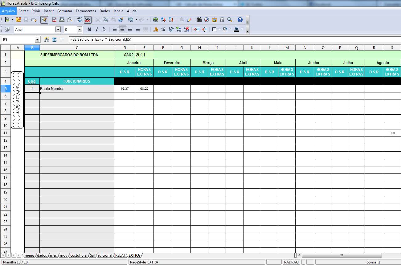 Planilha De Controle Salarial Planilha Excel Folha De Pagamento