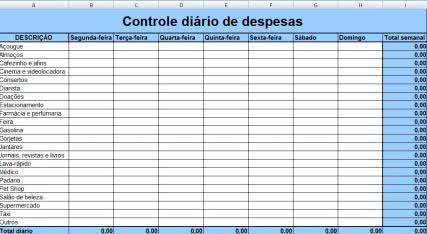 Planilha de Controle de Contas ( Foto: Divulgação)