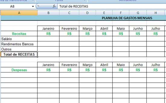 Planilha de Controle de Contas ( Foto: Divulgação)