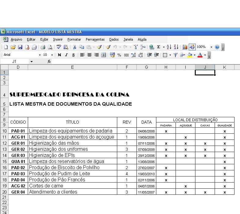 Planilha de Controle de Documentos 3