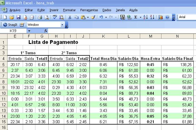 Planilha de Controle de Horas Trabalhadas 2