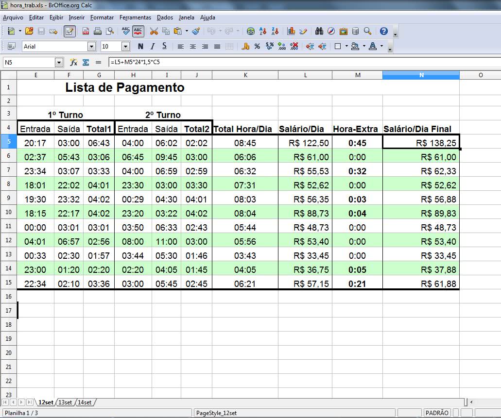 Planilha de Controle de Horas Trabalhadas 3