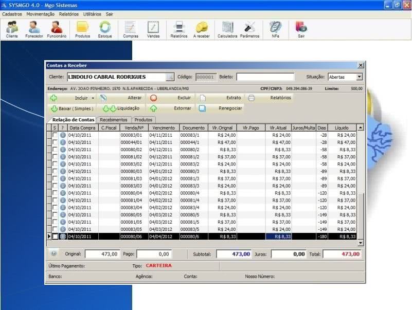 Planilha de Controle de Notas Fiscais 3